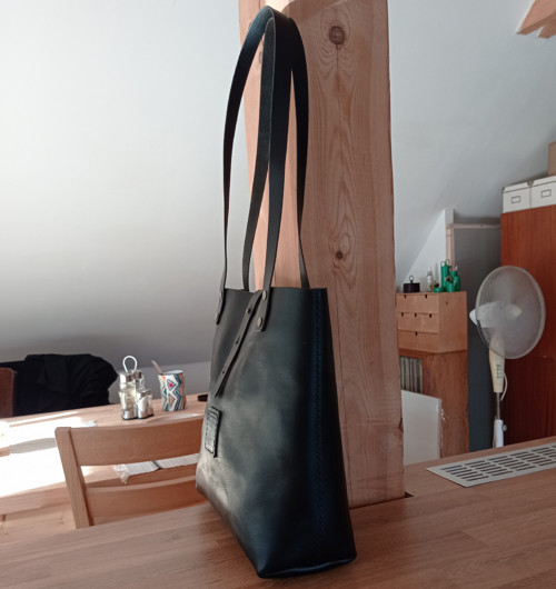 Kožená kabelka Freya černá — foto 3