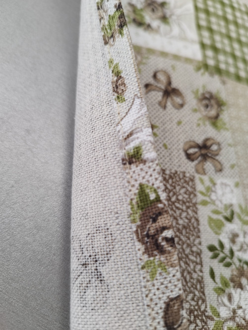 Ubrus 65*65cm HNĚDÝ PATCHWORK — foto 5
