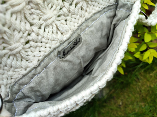 Macramé kabelka přes tělo, Geminka — foto 3