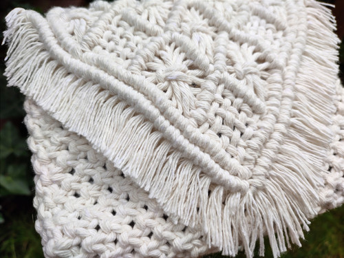 Macramé kabelka přes tělo, Geminka — foto 4