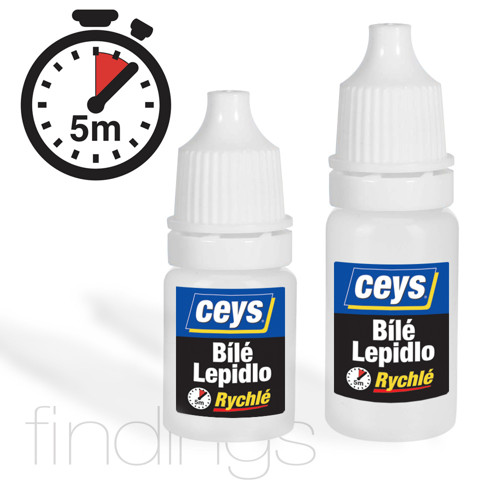 Bílé lepidlo rychleschnoucí / 7 ml — foto 3