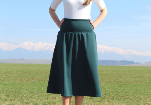 Midi "zelená" sukňa — foto 6