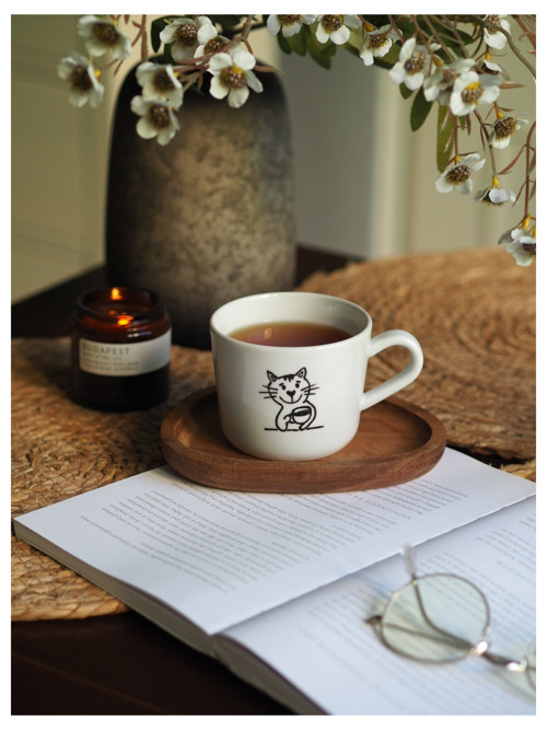 Malovaný hrníček KOČKA+KAFE — foto 2