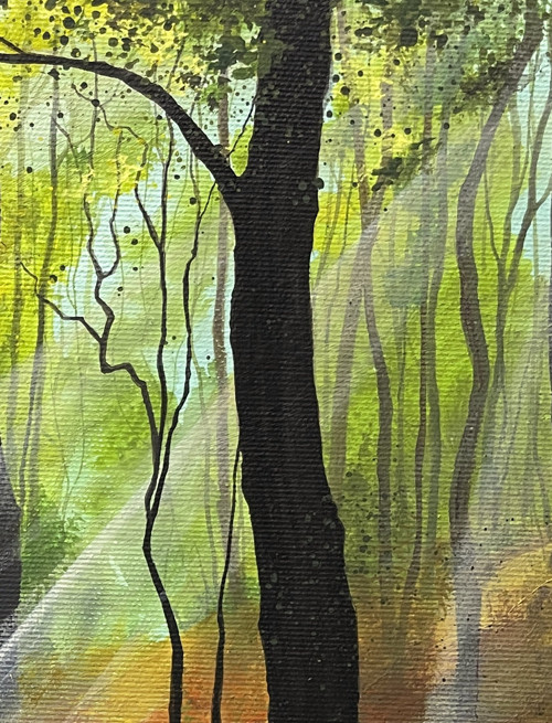 Lesní pěšina - 30x30cm — foto 3