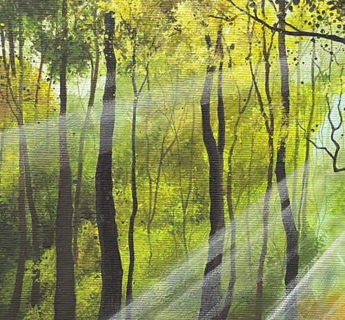 Lesní pěšina - 30x30cm — foto 2