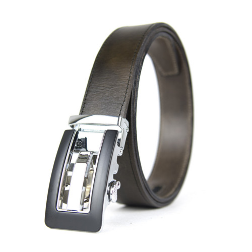 Kožený opasok, 3.5cm, automatická pracka,SILVERBOX — foto 2