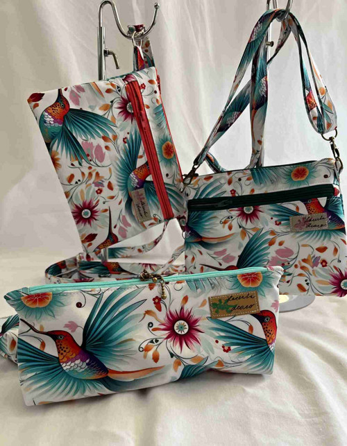 Malá kabelka crossbody "Maličká" barevní ptáčci — foto 2