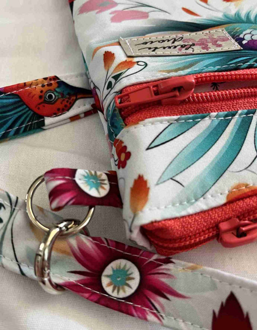 Malá kabelka crossbody "Maličká" barevní ptáčci — foto 3