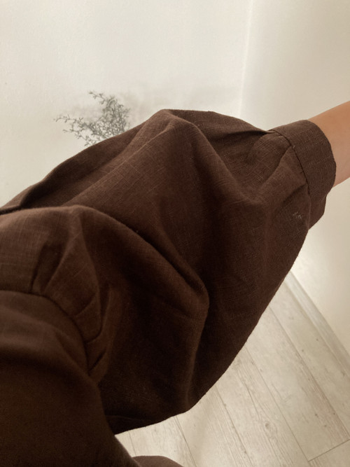 TOP/BLúZA ĽAN-ová / KAKAO BROWN/ — foto 6