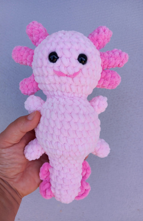 Axolotl růžový háčkovaný — foto 2