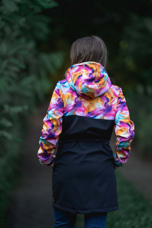 Softshellová parka Kombi zlaté vlny + černá — foto 5