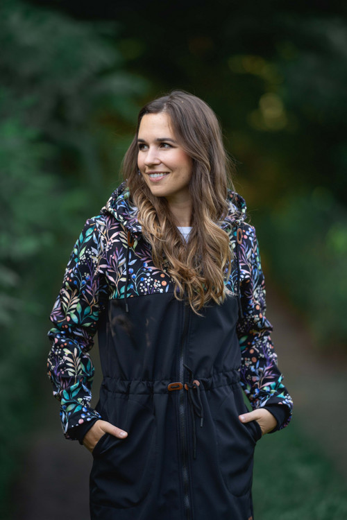 Softshellová parka Kombi bobule + černá — foto 3