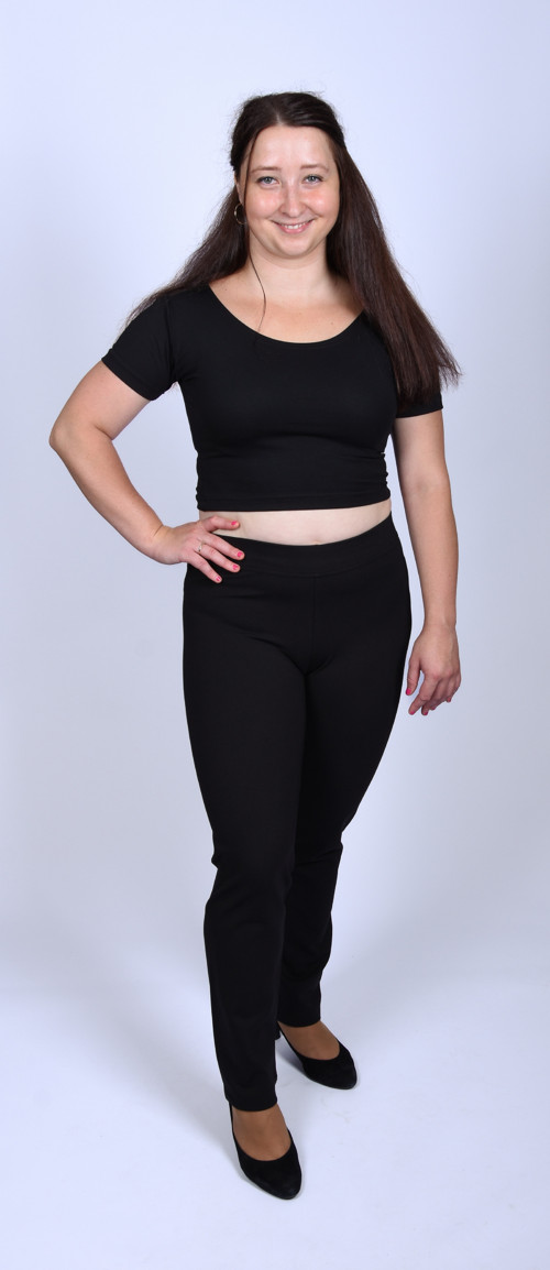 Dámské černé kalhoty TOP — foto 3