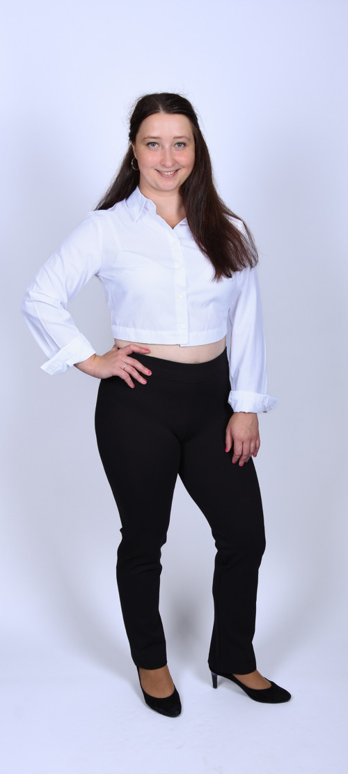 Dámské černé kalhoty TOP — foto 2