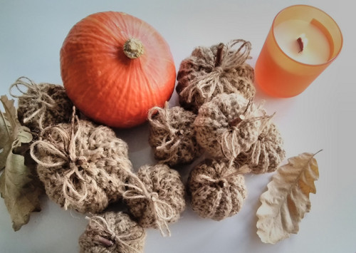 Dýně háčkovaná jutová malá — foto 5