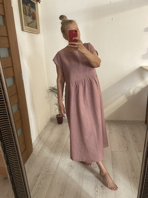 Ľanové Šaty s Vreckami /MUAve/ — foto 3