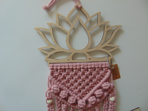 Macramé lotos-dekorace — foto 3