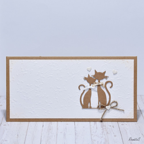 Darovací obálka / přání - Cat wedding — foto 2