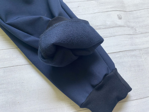 Softshell kalhoty Basic Tm. Modrá VEL. 80-146 — foto 2