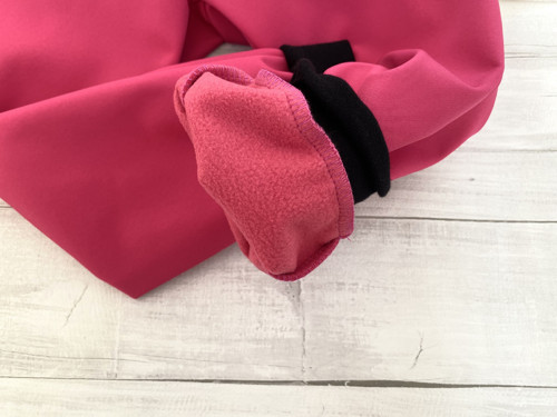 Softshell kalhoty Basic Tm. Růžová Fleece — foto 3