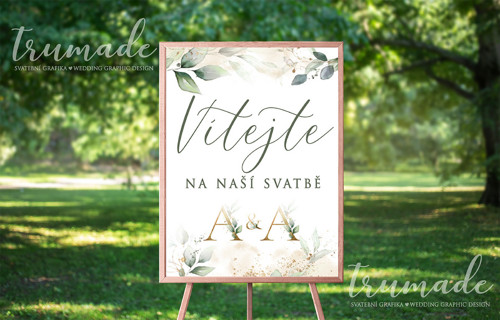 Uvítací cedule -Wedding welcome sign — foto 2