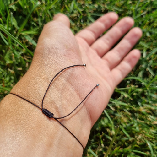 Náramek ONYX šňůrkový 4mm — foto 4