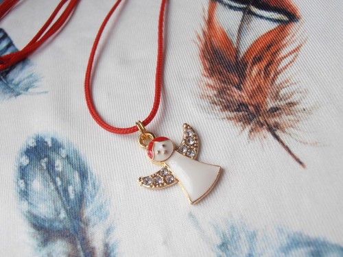 *Andílek* - náhrdelník (Unisex) - bílý — foto 2