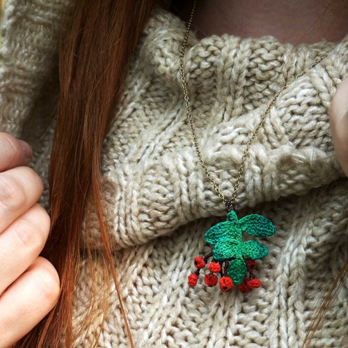 Náhrdelník Jeřabinová symfonie — foto 3