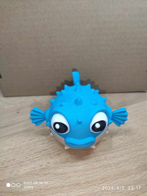 Naštvaná puffer ryba - nafouknutá — foto 3