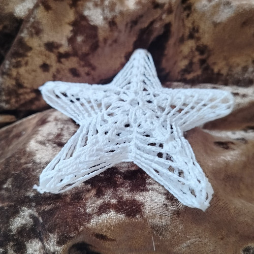 Háčkovaná vánoční hvězda 3D — foto 4