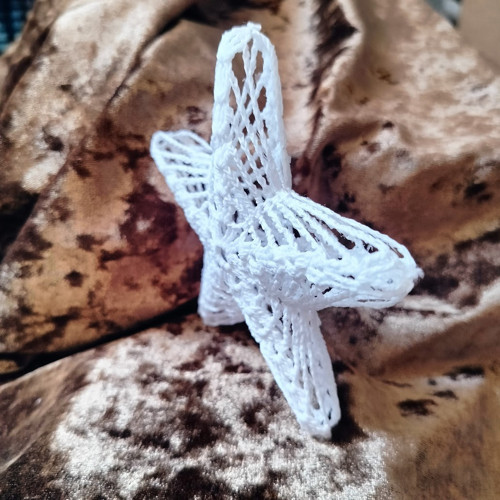 Háčkovaná vánoční hvězda 3D — foto 6