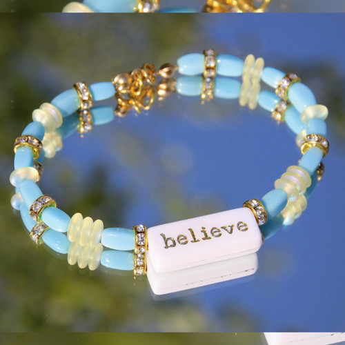 Believe (/treasure) (náramek korálky) — foto 2