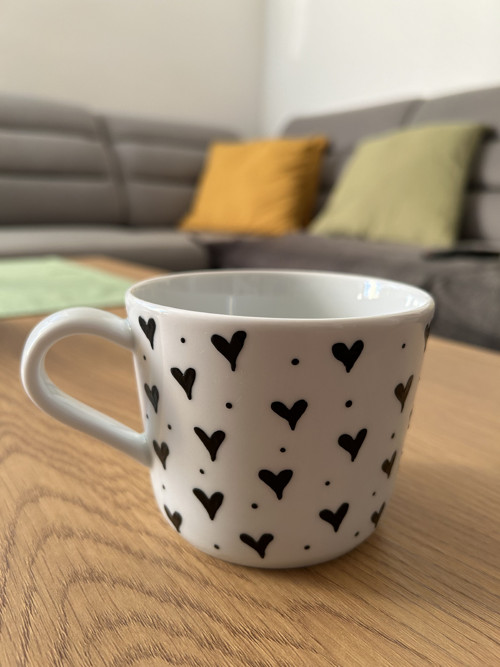Hrnek - Srdíčka (360 ml) — foto 2
