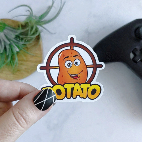 Herní samolepka "potato aim" — foto 2