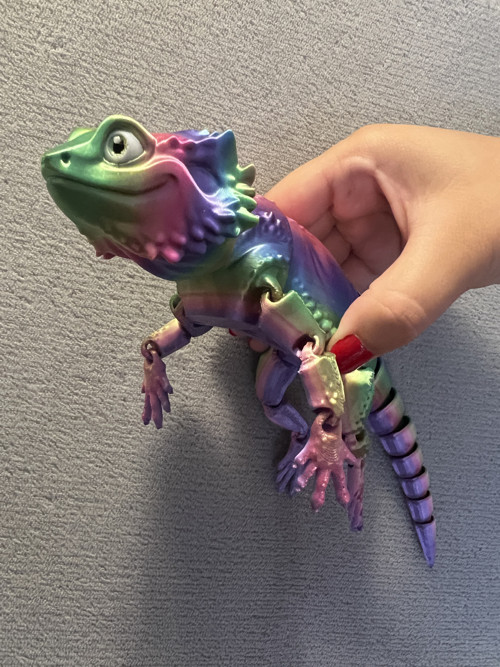 Agama Vousatá - 26 cm - 3D Tisk — foto 3