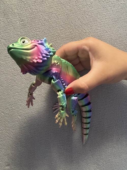Agama Vousatá - 26 cm - 3D Tisk — foto 3