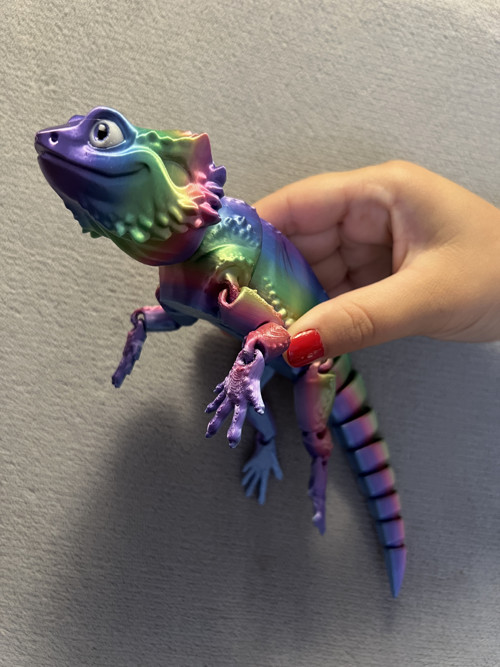 Agama Vousatá - 26 cm - 3D Tisk — foto 3