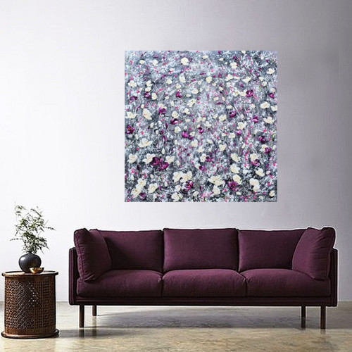 Květinová záplava.....100x100cm — foto 5