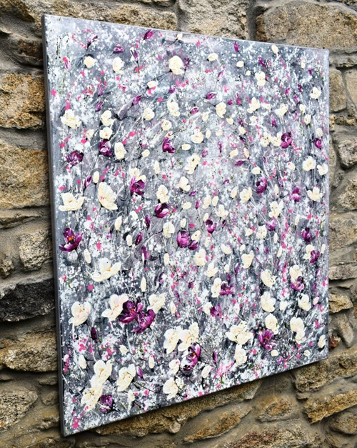 Květinová záplava.....100x100cm — foto 3