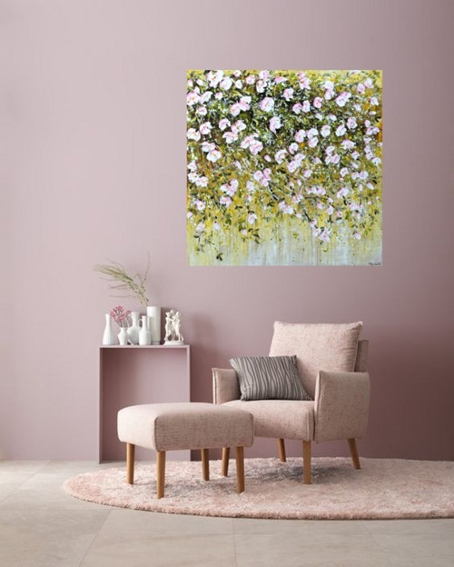 Růžové květy......90x90cm — foto 6