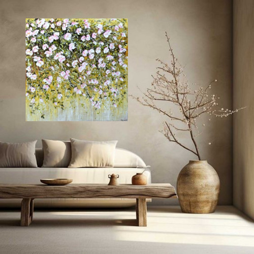 Růžové květy......90x90cm — foto 5