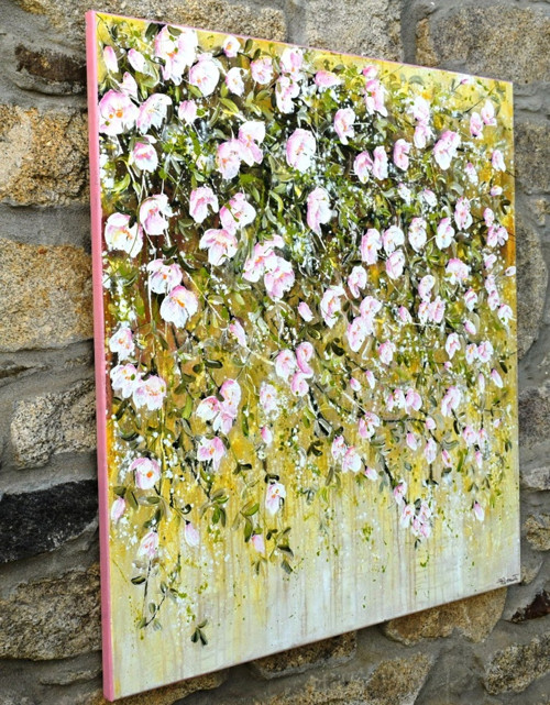 Růžové květy......90x90cm — foto 3