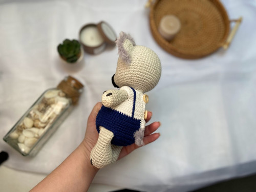 Háčkovaná koala - modrá — foto 3