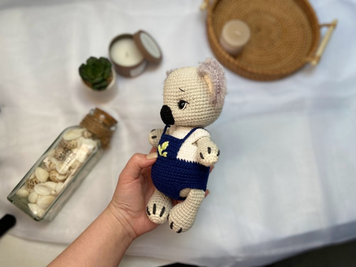 Háčkovaná koala - modrá — foto 2