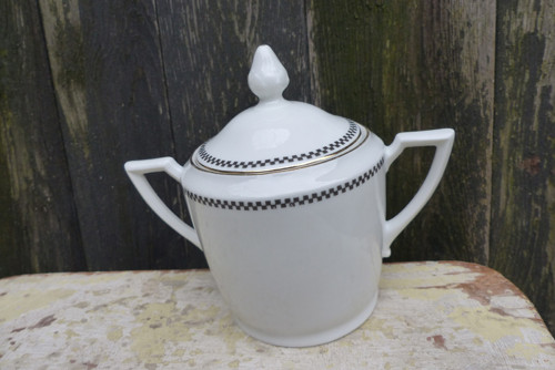 Černozlaté doteky...porcelánová cukřenka — foto 6