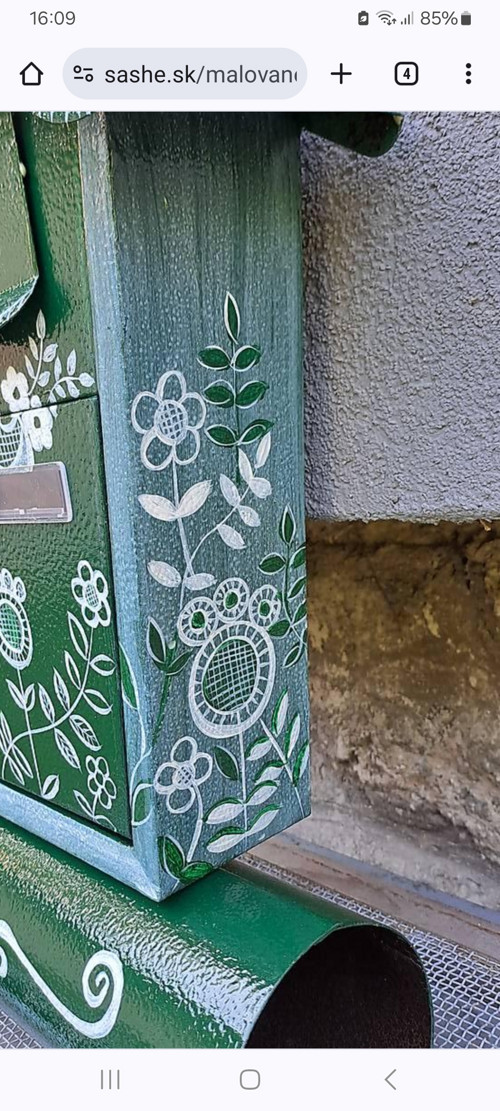 Poštovní schránka zeleno-biela — foto 3