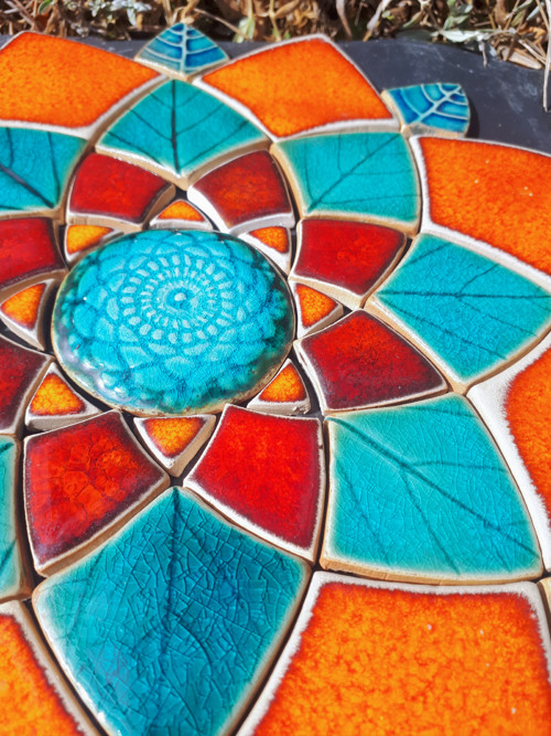 Mandala z keramických komponentů 93 — foto 2