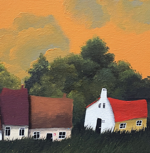 Zapadá slunéčko - 40x40cm — foto 4