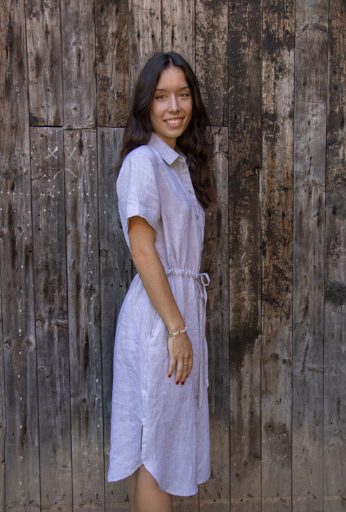 Lněné šaty KAROLÍNA - více barev — foto 5