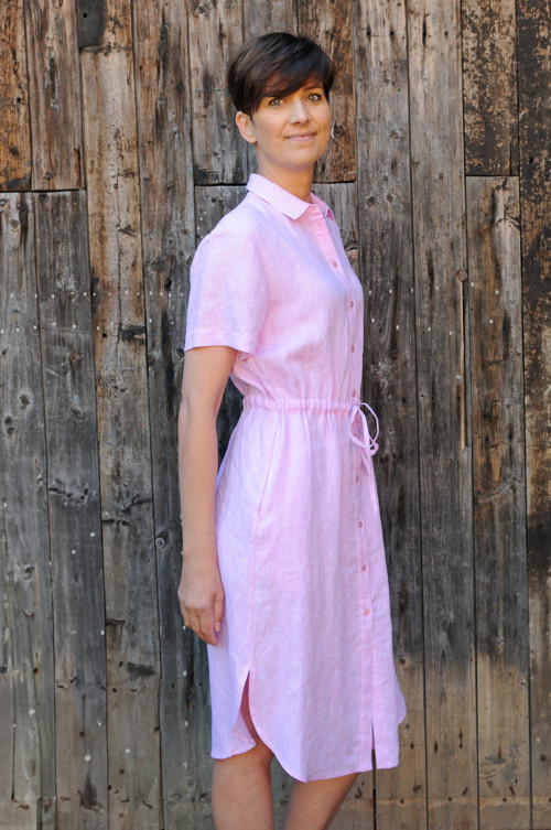Lněné šaty KAROLÍNA - více barev — foto 2